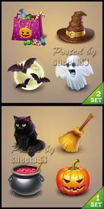 Halloween Icons Vector 2