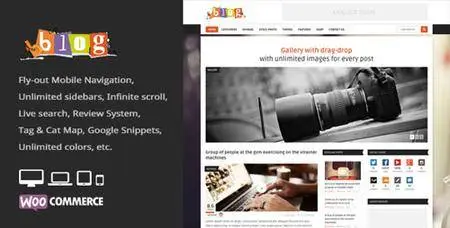ThemeForest - Bblog v2.2 - Blog / Magazine WordPress Theme - 7987981