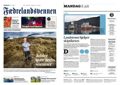 Fædrelandsvennen – 08. juli 2019