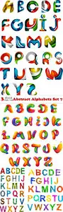 Vectors - Abstract Alphabets Set 7