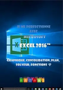 Je me perfectionne avec Excel 2016: Graphiques, consolidation, plan, nom, solveur... (J'apprends à me servir de)