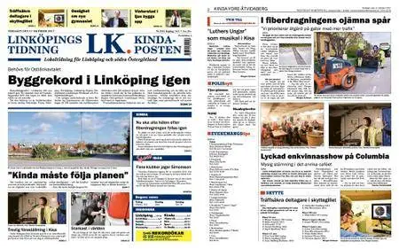 Linköpings Tidning & Kinda-Posten – 17 oktober 2017