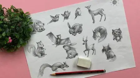 Learn To Draw In 60 Seconds: Woodland Animals