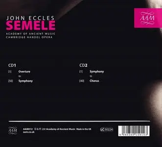 Julian Perkins,  Academy of Ancient Music - John Eccles: Semele (2021)