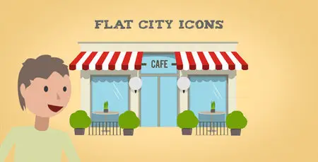 Flat City Icons - Project for After Effects (VideoHive)