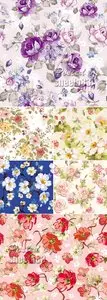Cute Floral Patterns Vector