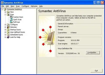 Symantec AntiVirus Corporate Edition ver.10.1.4.4000 Client for Windows 32 bit