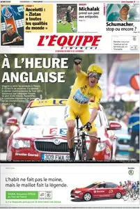 L'Equipe Edition du Dimanche 22 Juillet 2012