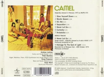 Camel - Camel (1973) [2002 Remastered & Bonus Tracks]
