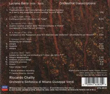 Fausto Ghiazza, Riccardo Chailly - Luciano Berio: Orchestral Transcriptions (2004) (Repost)