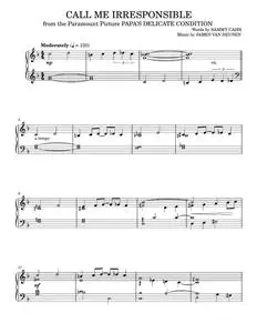 Call Me Irresponsible - Dinah Washington, Frank Sinatra, Jack Jones (Piano Solo)