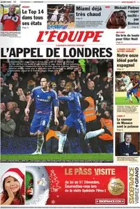L'Equipe du Lundi 26 Décembre 2011