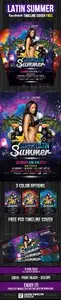 Graphicriver Latin Summer Party Flyer + Facebook Timeline