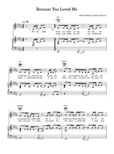 Because You Loved Me - Celine Dion, David Foster