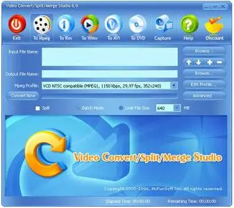 McFunSoft Video Convert/ Split/ Merge Studio ver.6.0
