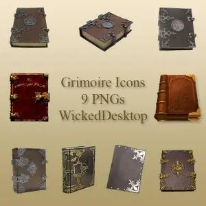 Old Books and Papers Icons 
