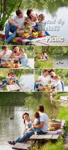 Stock Photo - Family on Picnic