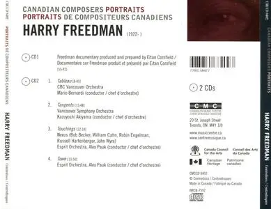 Harry Freedman - Canadian Composers Portraits (2002) {2CD Set, Centrediscs CMCCD 8402}