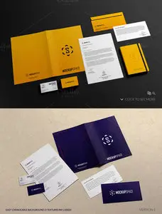 CreativeMarket - Elegant Stationery Brand Mockups
