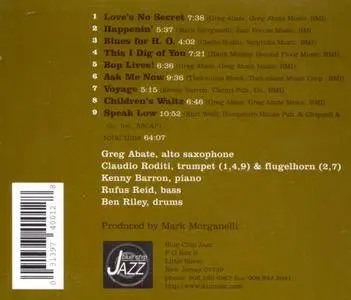 Greg Abate Quintet - Bop Lives! (1996) {Blue Chip Jazz}