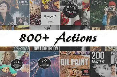 CreativeMarket - 800+ PS Actions Bundle