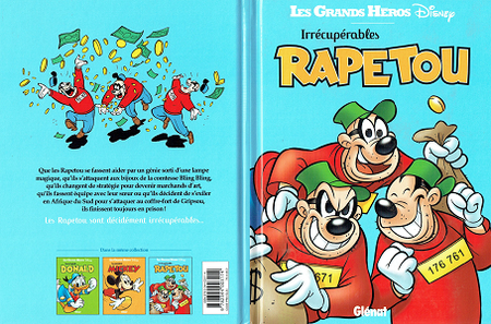 Les Grands Héros Disney - Tome 3 - Irrécupérables Rapetou