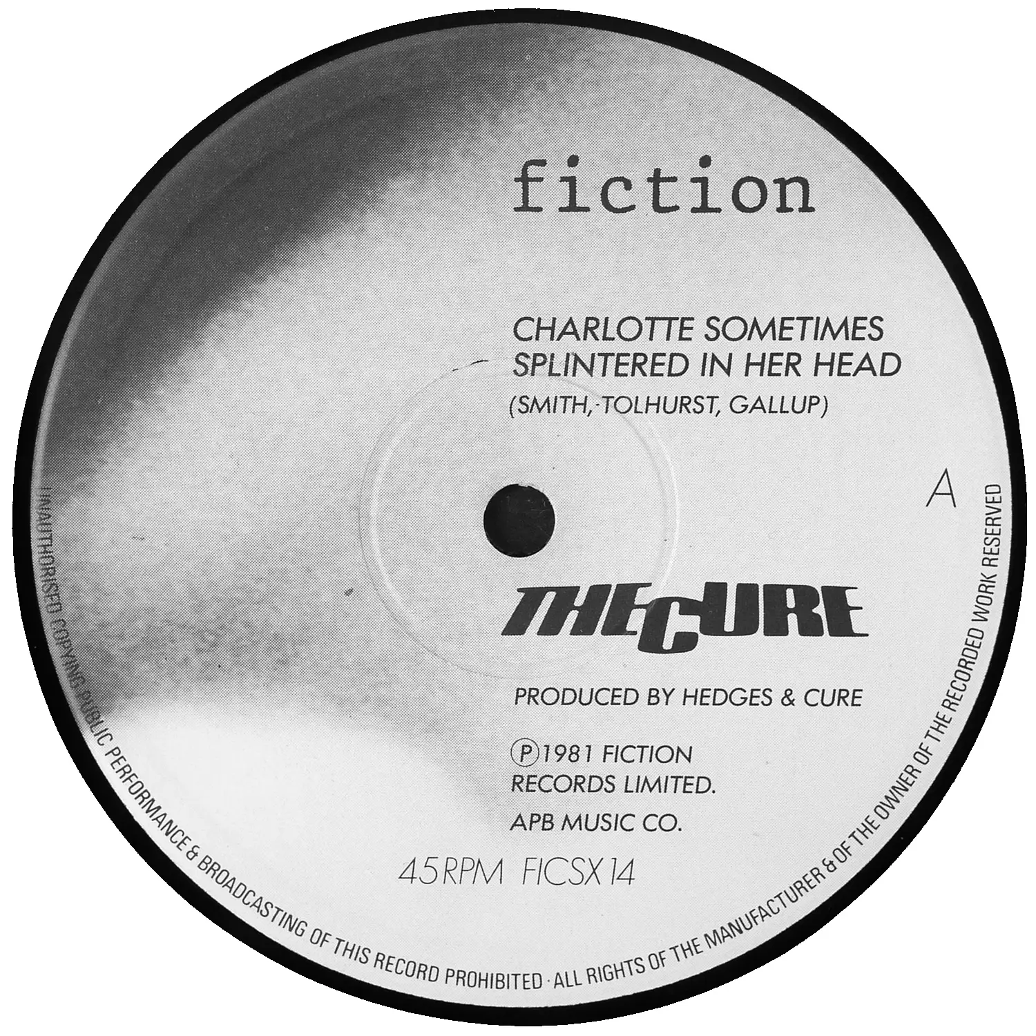 The Cure - Charlotte Sometimes (UK Original 12" Single @ 45 rpm) Vinyl rip in 24 Bit/96 Khz + CD-format