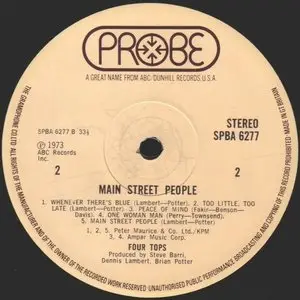 Four Tops - Main Street People (1973) {ABC SPBA6277} Vinyl Rip 16bit/44.1kHz