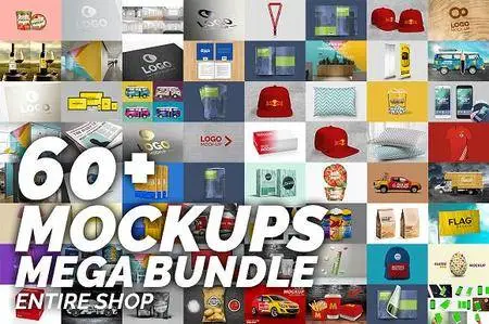 CreativeMarket - 60+ Mockups Mega Bundle