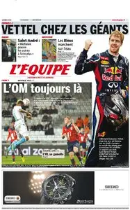 L'Equipe Edition du Lundi 26 Novembre 2012