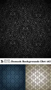 Vectors - Damask Backgrounds (Set 18)