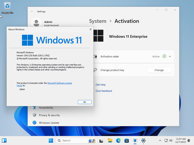 Windows 11 Enterprise 23H2 Build 22631.2792 (No TPM Required) Preactivated Multilingual December 2023