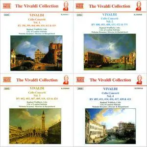 Raphael Wallfisch, City of London Sinfonia, Nicholas Kraemer - Vivaldi: Complete Cello Concertos, Vol. 1-4 (1995) 4CD