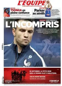 L'Equipe du Lundi 7 Septembre 2015