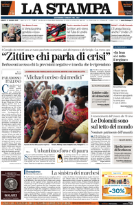 La Stampa 27 Giugno 2009 (Edizione di Cuneo ed Internazionale)