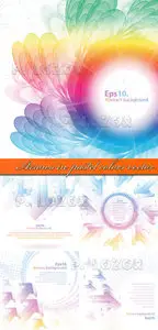 Arrows in pastel colors vector