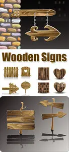 Wooden Signs Vector 
