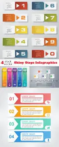 Vectors - Shiny Steps Infographics