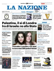 La Nazione Viareggio Versilia - 22 Settembre 2025