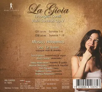 Lina Tur Bonet, Musica Alchemica - Arcangelo Corelli: Violin Sonatas Op.V (2017)