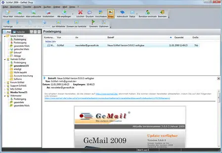 GcMail 2009 5.2.3.0 Bilingual