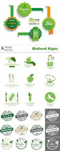 Vectors - Biofood Signs