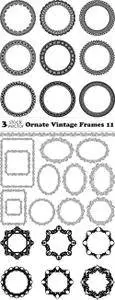 Vectors - Ornate Vintage Frames 11