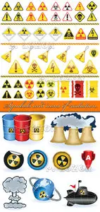 Symbols and icons of radiation