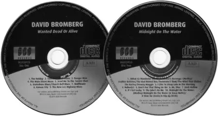David Bromberg - Wanted Dead Or Alive (1974) + Midnight On The Water (1975) 2CD Remastered Reissue 2010