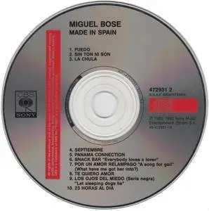 Miguel Bosé - Made In Spain (1983) [1992, Reissue]