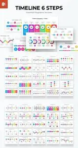 6 Steps Timeline Infographics PowerPoint Template