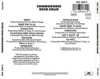 Commodores - Rock Solid (1988) {Polydor 835 369-2}