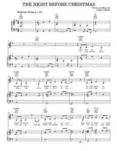 The Night Before Christmas - Amy Grant, Carly Simon (Piano-Vocal-Guitar)