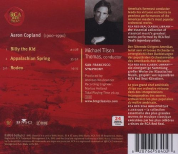 Aaron Copland - Appalachian Spring, Billy the Kid & Rodeo - San Francisco Symphony, Michael Tilson Thomas (2005) {RCA-BMG}